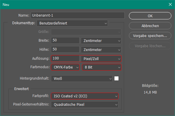 Beispiel für Photoshop
